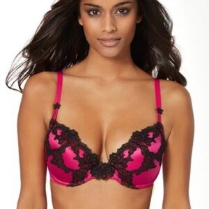 NWT Soma Limited Edition Desire Push Up Bra / Azalea & Black /‎ SZ 32C